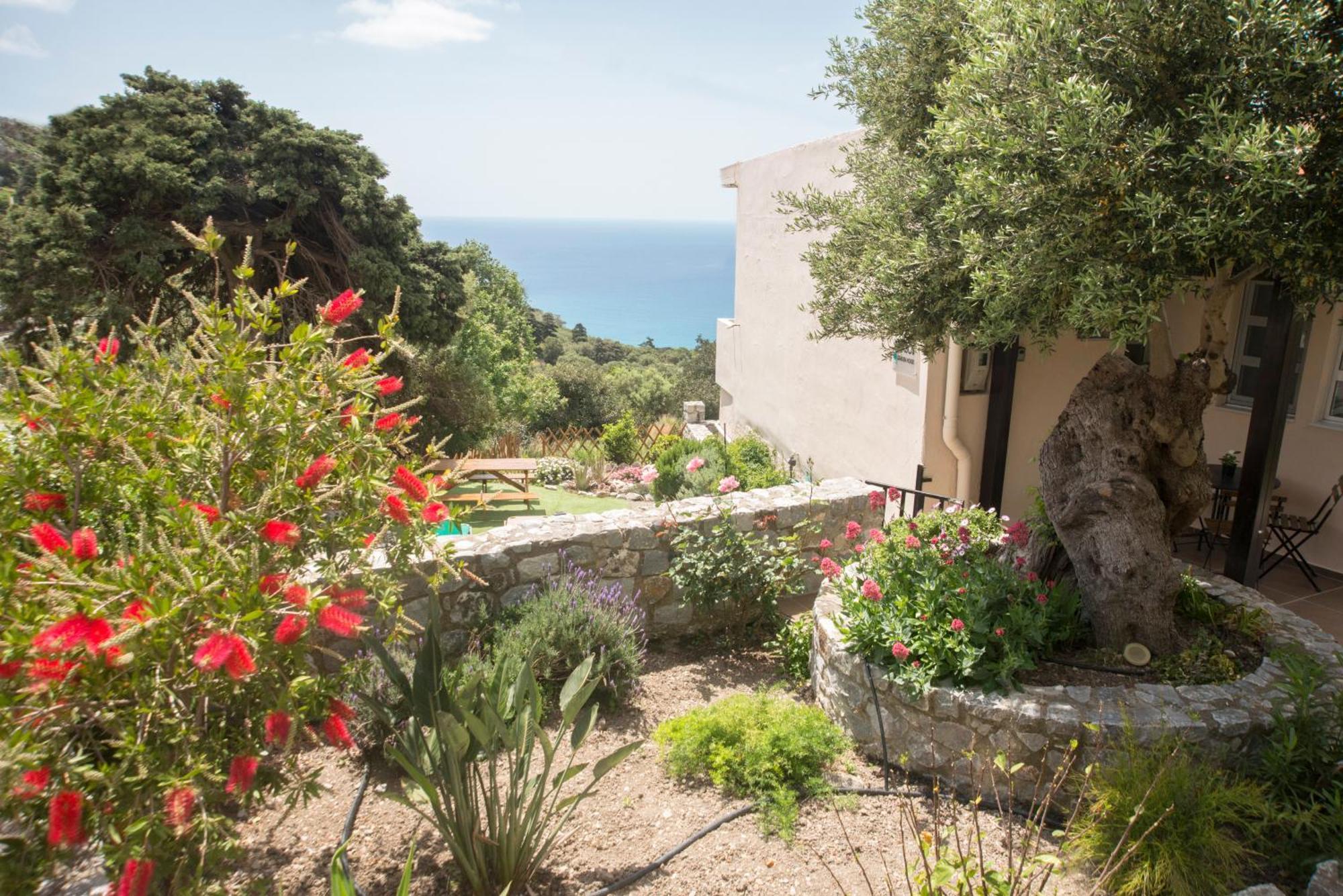 فيلا Petasos House - Garden - Sea View Sellía المظهر الخارجي الصورة